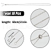 SUNNYCLUE 10Pcs 304 Stainless Steel Slider Necklace Making NJEW-SC0001-09-2