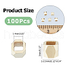 FIBLOOM 100Pcs Brass Spacer Beads KK-FI0001-02B-G-2