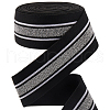 Gorgecraft 4.7 Yards Flat Polyester Striped Elastic Wide Band OCOR-GF0003-86A-1