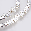 Electroplated Non-magnetic Synthetic Hematite Beads Strands G-E495-11B-03-1