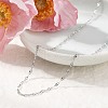 2MM 304 Stainless Steel Textured Dapped Chain Necklaces NJEW-T016-14P-3