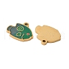 304 Stainless Steel Enamel Charms STAS-Z139-03G-11-2