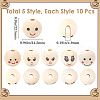 Gorgecraft Wood European Beads WOOD-GF0002-24B-2