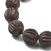 Carved Groove Wood Beads WOOD-Q060-01A-3