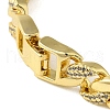 Rack Plating  Brass Micro Pave Cubic Zirconia Bracelets BJEW-P336-06G-3