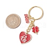 Alloy Enamel Pendant Keychains KEYC-JKC01177-01-3