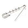 304 Stainless Steel Safety Pins Brooch Findings STAS-K252-11C-P-2