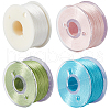 SUNNYCLUE 4 Rolls 4 Colors Special Coated Polyester Beading Threads for Seed Beads OCOR-SC0001-08C-1