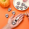 10Pcs Skull Silicone Focal Beads JX889A-5