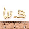 Brass Micro Pave Cubic Zirconia Charms KK-N263-97G-W-3