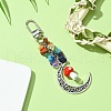Moon Alloy Pendant Decoraiton HJEW-JM01393-04-3