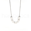 925 Sterling Silver Twist Triangle Pendant Women's Necklaces RF0032-5