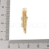 Brass Micro Pave Cubic Zirconia Pendants KK-E111-39G-02-3