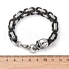 201 Stainless Steel Byzantine Chain Bracelets BJEW-B078-160P-3