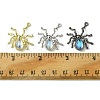 6Pcs 3 Colors Halloween Rack Plating Alloy Pendants PALLOY-FS0001-03-5