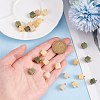 ARRICRAFT 24Pcs 3 Colors Natural Jade Charms G-AR0006-18-3