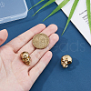 SUPERFINDINGS 2Pcs Brass European Beads KK-FH0007-62G-3