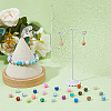 DICOSMETIC 480Pcs 24 Colors Drawbench Glass Round Beads GLAD-DC0001-01-4