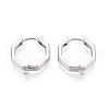 Brass Hoop Earring Findings KK-N267-33P-1