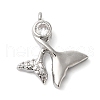 Brass Micro Pave Cubic Zirconia Pendants KK-G503-44P-1
