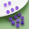 Transparent Crackle Acrylic Beads MACR-S373-66C-N21-5