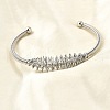 304 Stainless Steel Open Cuff Bangles BJEW-M113-03P-1