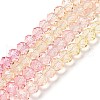 Transparent Painted Glass Beads Strands X1-DGLA-A034-T8mm-A09-2