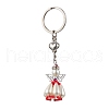 Acrylic Imitation Pearl Keychain KEYC-MZ00030-03-2