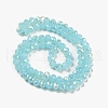 Electroplate Glass Beads Strands EGLA-A034-J4mm-H02-2