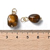 Natural Tiger Eye Pendants STAS-C120-07G-3