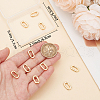 Beebeecraft 10Pcs Brass Spring Gate Rings KK-BBC0015-57G-01-3