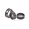Yilisi 6Pcs 6 Sizes Stainless Steel Grooved Finger Ring Settings STAS-YS0001-21-9