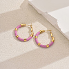 Sweet Stainless Steel Classic Hoop Earrings for Women ZH6889-3-1