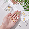 Unicraftale 6 Pairs 2 Colors 304 Stainless Steel Huggie Hoop Earrings STAS-UN0025-25-2