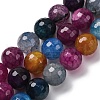 Natural Dragon Veins Agate(Dyed & Heated) Beads Strands G-K390-A11-01-2