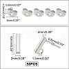 Unicraftale 304 Stainless Steel Stud Earring Findings STAS-UN0019-62P-5