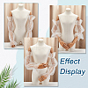 Polyester Detachable Long Mesh Sleeves AJEW-WH0270-354A-3