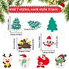 SUNNYCLUE 84Pcs 7 Styles Christmas Theme PVC Cabochons FIND-SC0011-36-2