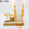 Multi-layer Alloy Pendant Necklacez & Stud Dangle Earrings & Cuff Ringz Sets WGFFF8E-06-1