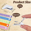 CREATCABIN 5Pcs 5 Colors Polyester Clothes Organizer Elastic Bands FIND-CN0001-67A-2