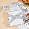 10 Yards Polyester Ribbons with Fringe Edge OCOR-WH0070-120A-5