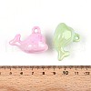 UV Plating Opaque Acrylic Pendants OACR-T028-61-3