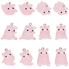 SUNNYCLUE 48Pcs 6 Styles Luminous Translucent Resin Pendants RESI-SC0003-24-1
