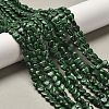 Synthetic Malachite Beads Strands G-P575-C14-6mm-1