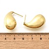 Rack Plating Brass Twist Teardrop Stud Earrings for Women EJEW-K247-02G-4