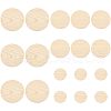 Olycraft 15Pcs 3 Style Unfinished Wood Cutouts WOOD-OC0002-51-1