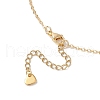 Glass Seed Beaded Bowknot Pendant Necklace NJEW-MZ00091-01-5