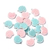 20Pcs 2 Colors Opaque Resin Glitter Imitation Food Pendants RESI-YW0001-63-3