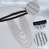 Tassel Alloy Crystal Rhinestone Thigh Chain for Women AJEW-WH0554-38B-4