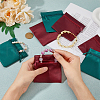 DICOSMETIC 12Pcs 2 Colors Velvet Jewelry Storage Zipper Bags ABAG-DC0001-01-3